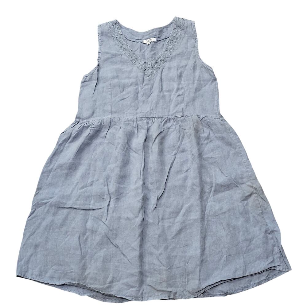 Rosemarine Italy Linen Boho Sleeveless Summer Dress